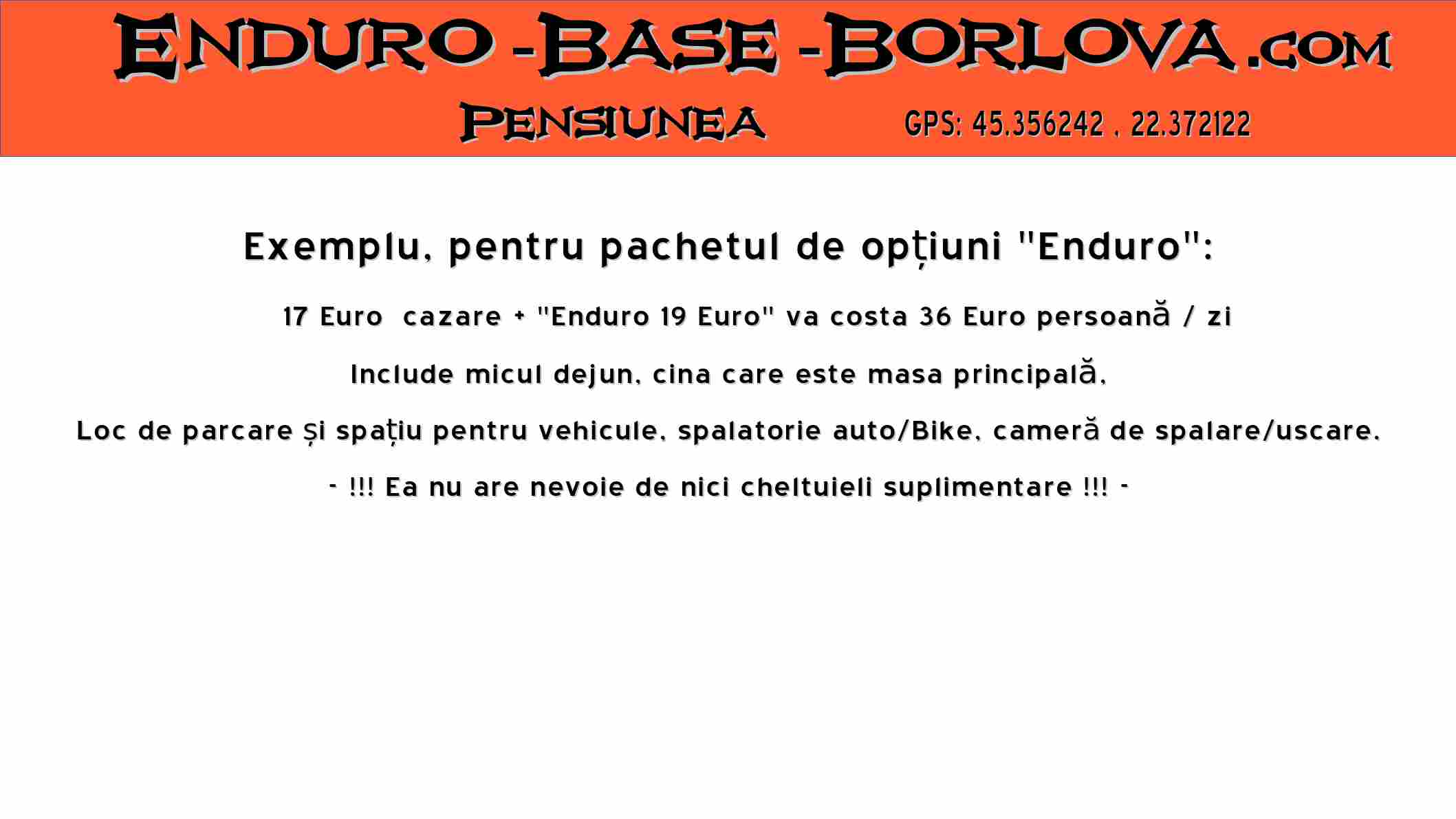 Exemplu, pentru pachetul de opțiuni "Enduro":